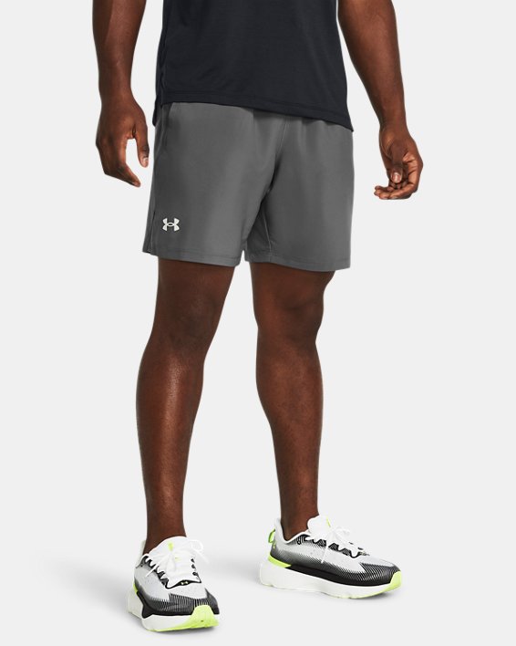 Men's UA Launch Unlined 7" Shorts, Gray, pdpMainDesktop image number 0